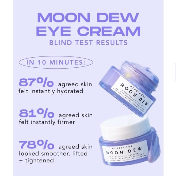 Herbivore New Moon Dew 1% Bakuchiol + Peptides Firming Eye Cream Full size 15 ml - Picture 5 of 13